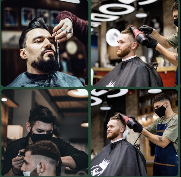Four photos of haircuts sent to PromoSecret