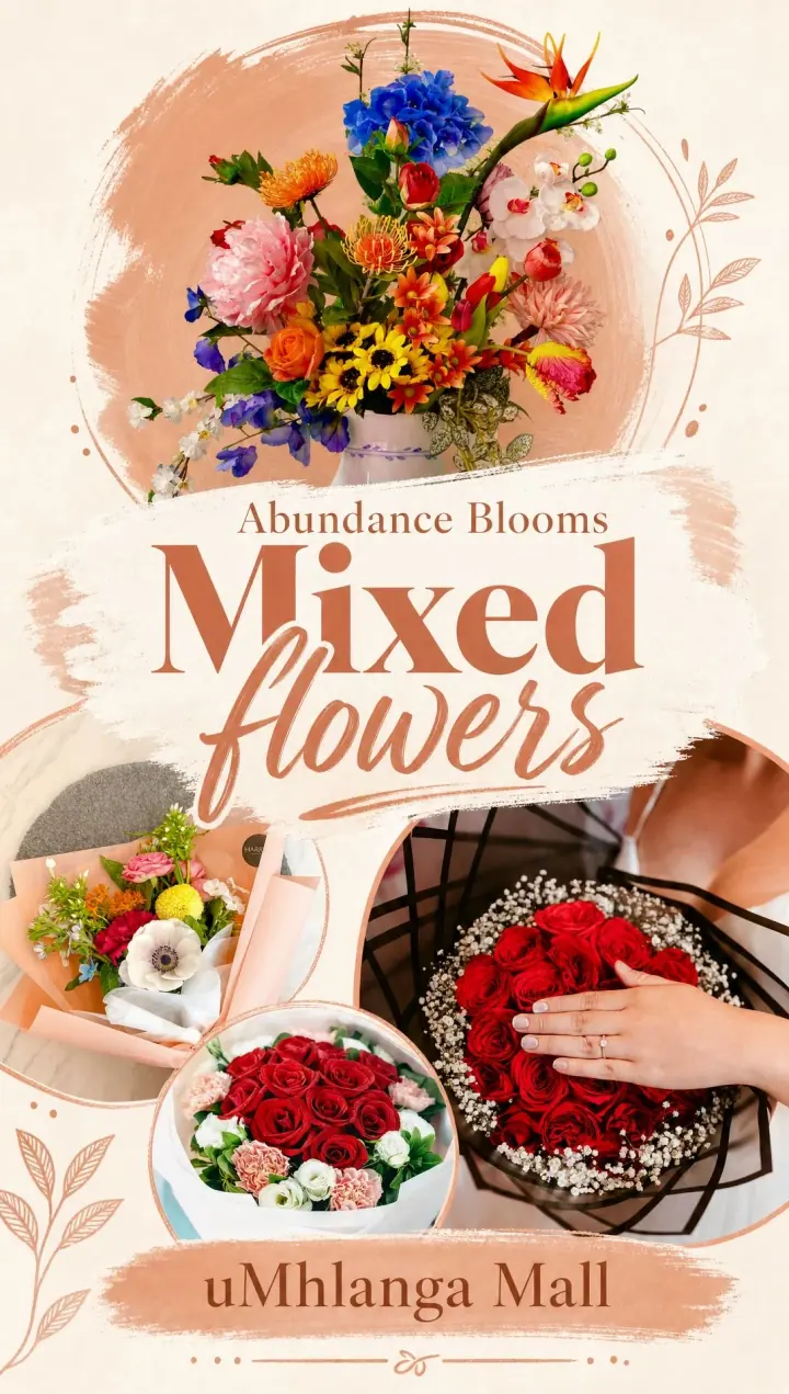 Mixed flowers campaign for Abundance Blooms