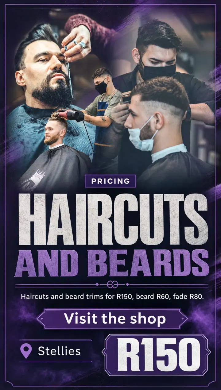 Haircuts and beards pricing campaign