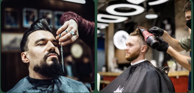 Photos of haircuts on a phone